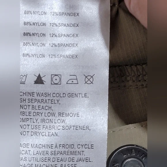 Libin Mens Cargo Hiking Shorts Water Resistant UPF 50 Sun Protection XXXL - Picture 7 of 16